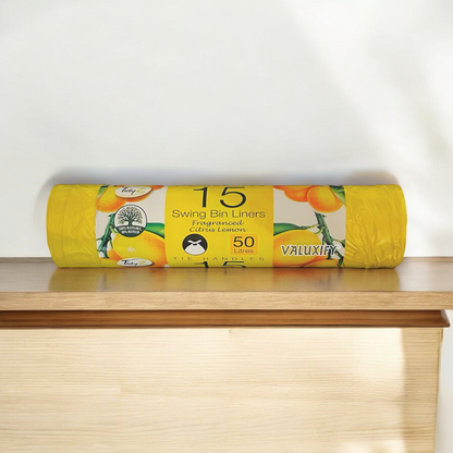 45 Swing Bin Liners 50ltr Tie Handles Odor Neutralizing Random Scent