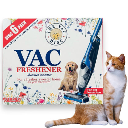 Vacuum Freshener Discs Air Cleaner Summer Meadow Scented Pet Vac 6 Disc