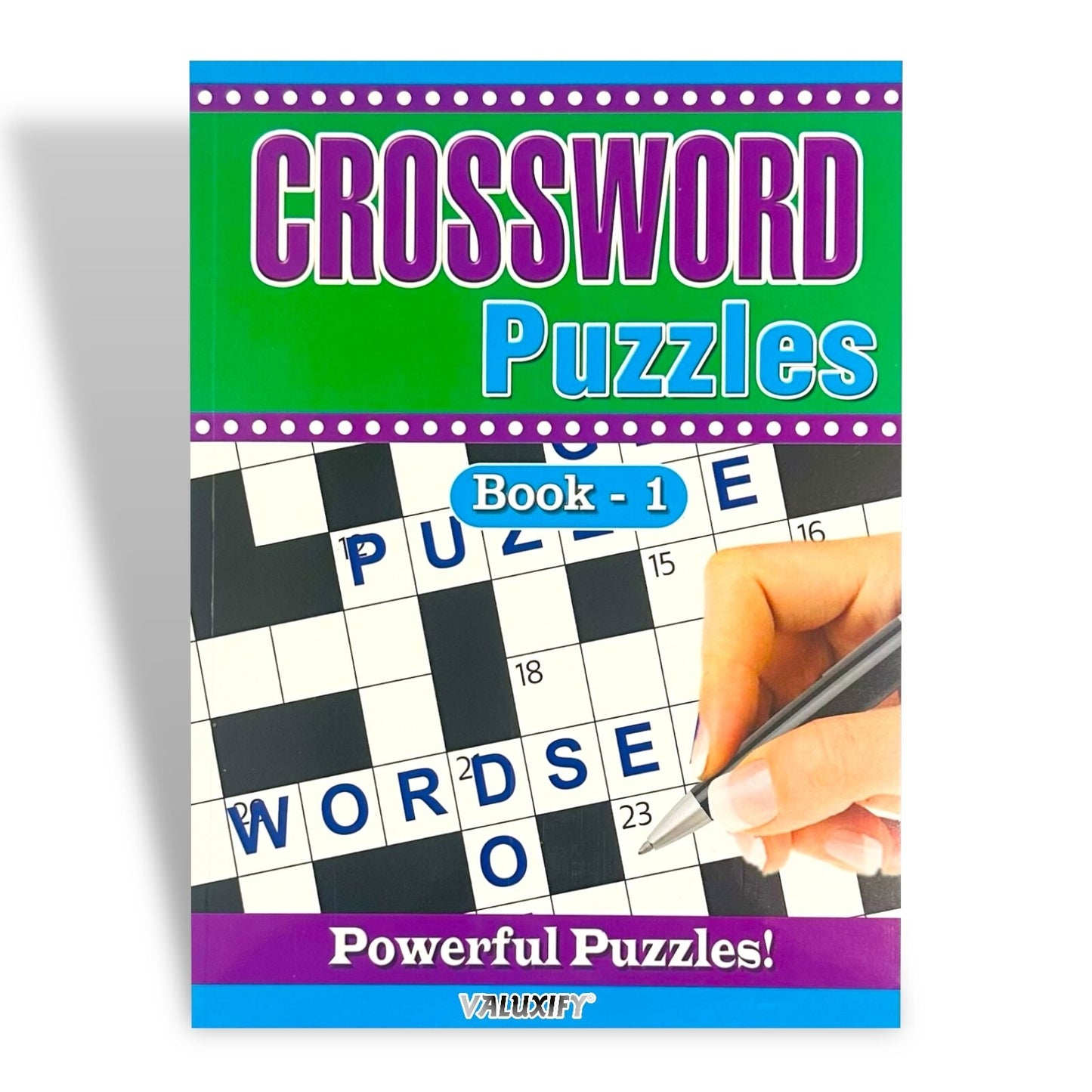 2 | Crossword Puzzles A4 Large Print Puzzle Book Trivia Fun Adult Children Brain