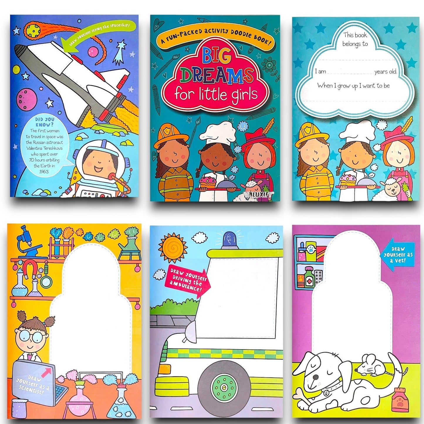 2 | Big Dreams Doodle Colouring Kids Activity Books Girls Boys Children Books