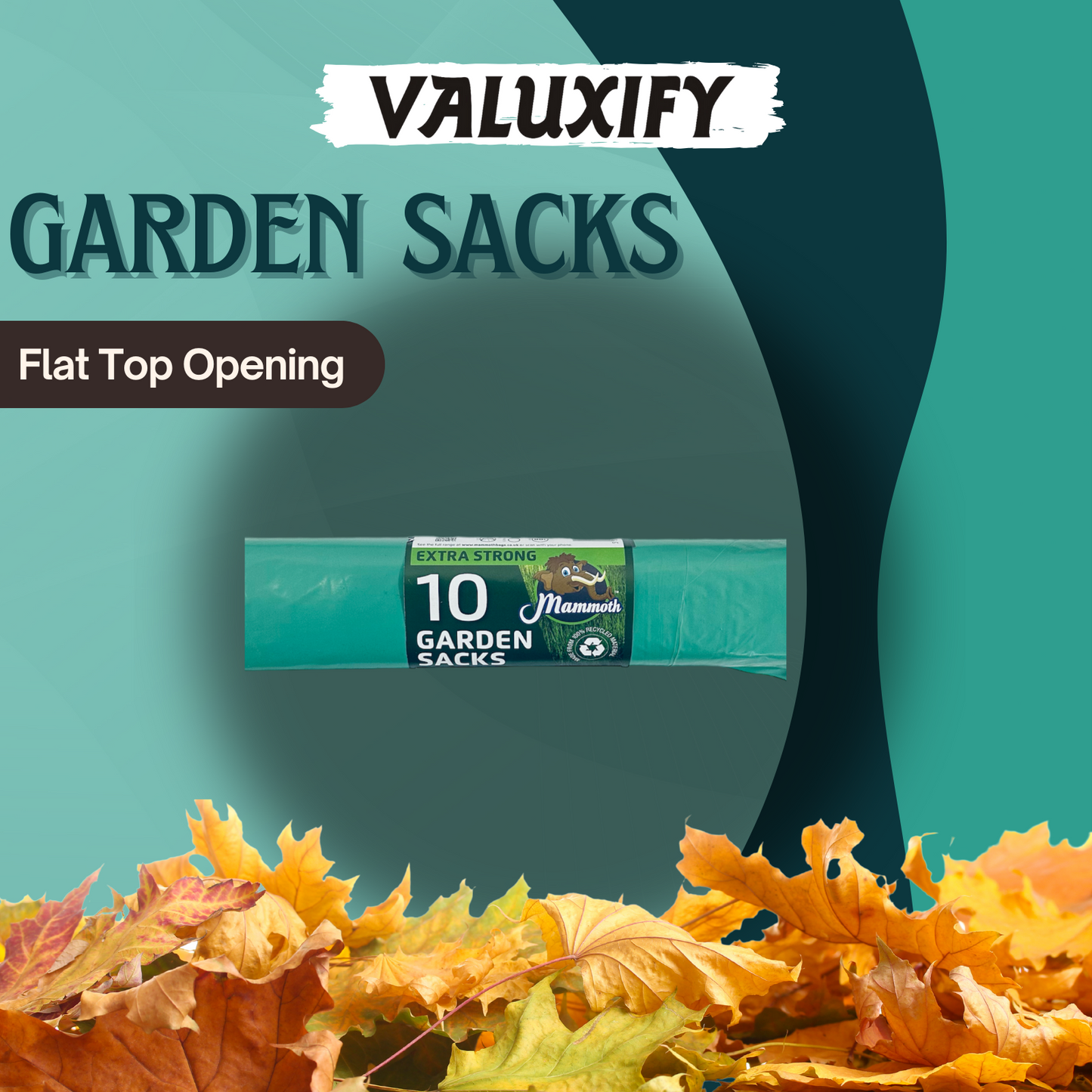 30 GARDEN WASTE SACKS BAGS STRONG LARGE HEAVY DUTY GREEN  RUBBISH BIN BAGS 80L