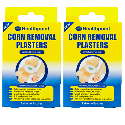 Corn Removal Plasters 6 IN A PACK Protective Foot Plaster with salicylic acid x2