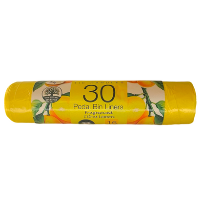 90 Bin Liners 15ltr Pedal Fresh Linen Odor Neutralising Extra Strong Tie Handle