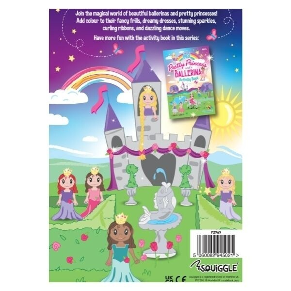 GIRLS KIDS COLOURING BOOK | MY PRETTY PRINCESS & BALLERINA| 40 PAGES | A4