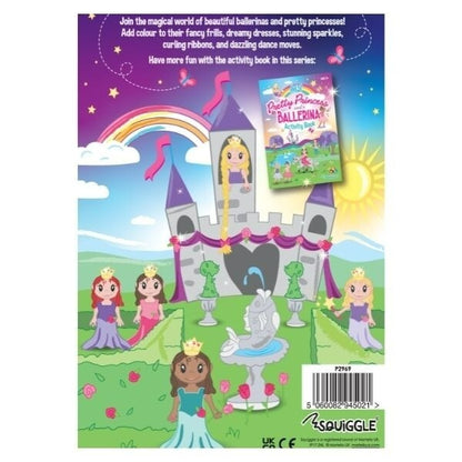 GIRLS KIDS COLOURING BOOK | MY PRETTY PRINCESS & BALLERINA| 40 PAGES | A4