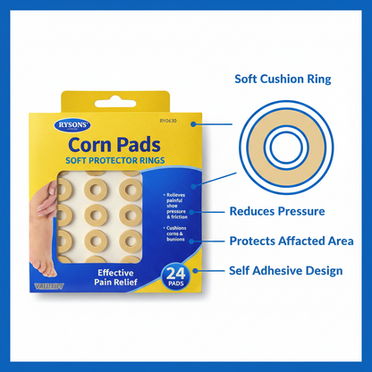 Corn Pads Foam Cushions Adhesive Rings Pain Relief Protective Foot Plasters Bulk