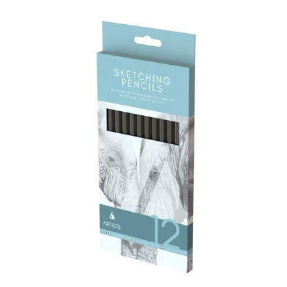 A4 Sketch Pad - White Paper Artist Craft Doodling Sketching With 12 Pencils