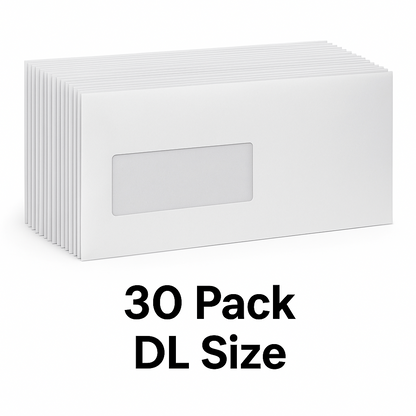 DL C6 Envelopes Peel and Seal White Manila Office Stationery Mailing Supplies
