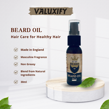 Men's Gent's Beard Grooming Kit Gift Set Shampoo Oil Wax Wooden Brush Comb Hair