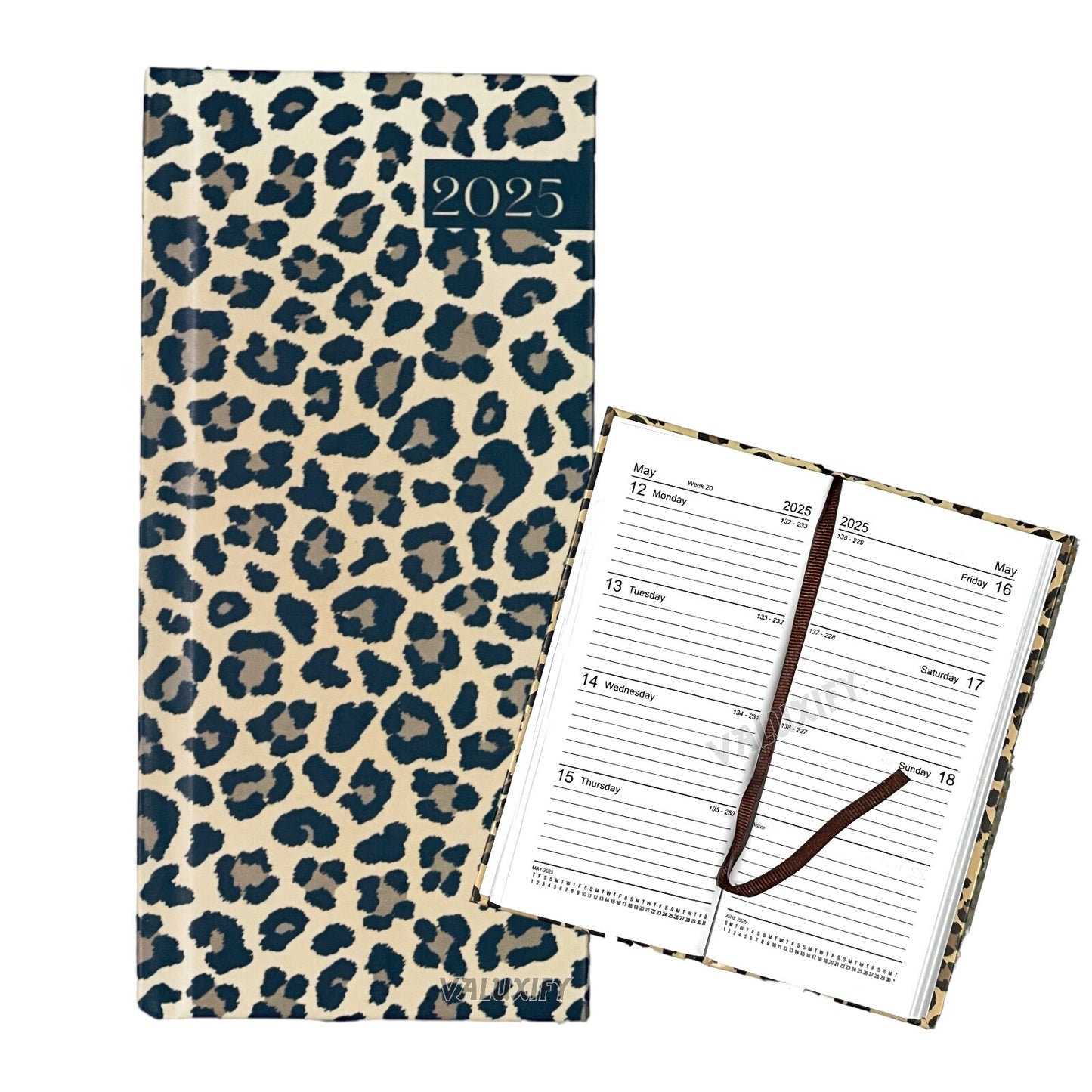 2025 Diary Slim Size Week to View 2025 Diaries Full Year Organiser Planner