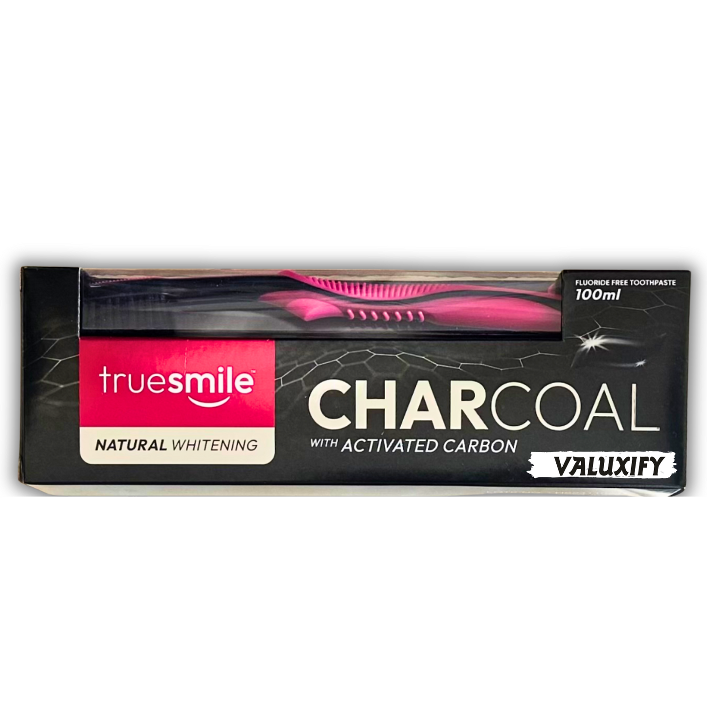 Charcoal Activated Carbon Toothpaste  Cleansing Whitening Free Toothbrush-6 Pack