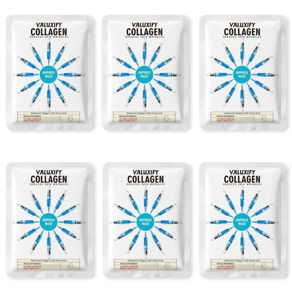 6 Moisturising Hydrating Face Mask Sheet Facial Mask Multi Pack Aloevera Collage