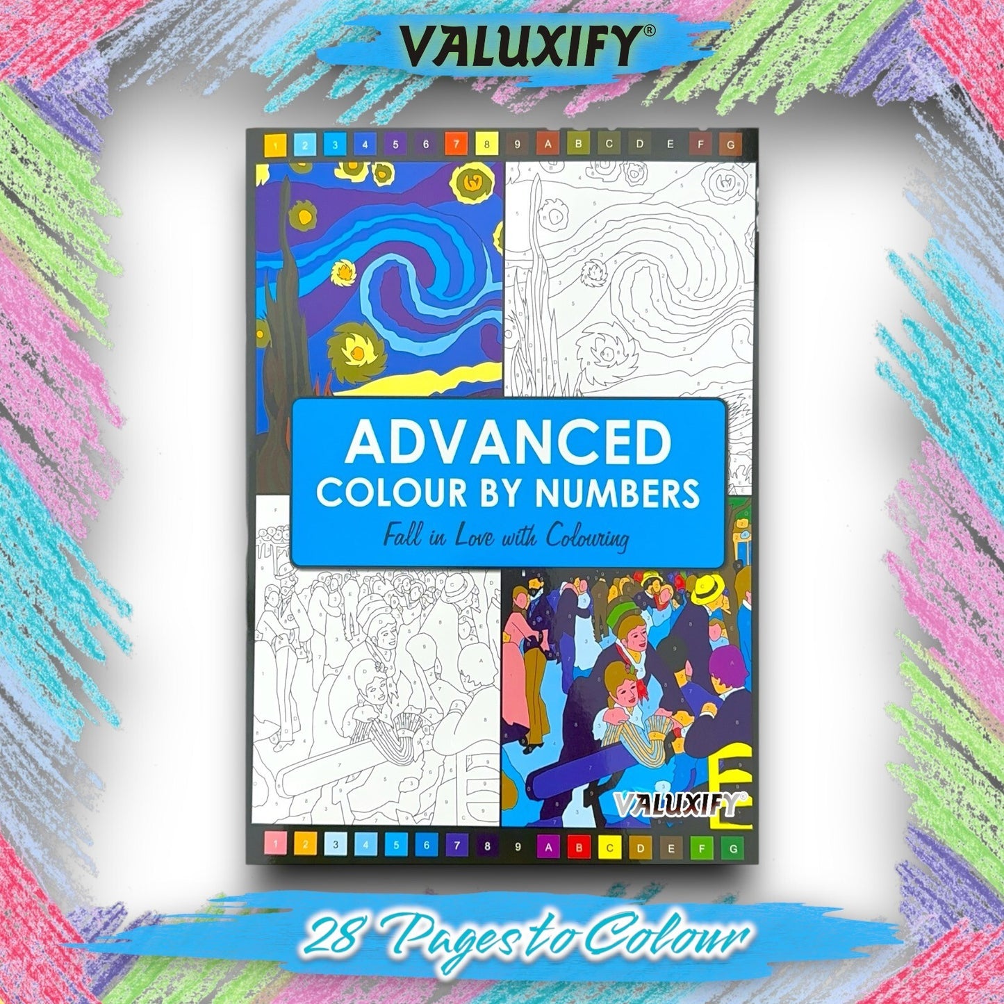 3X COLOUR BY NUMBERS ADULT COLOURING BOOKS ANTI-STRESS MIND RELAING COLOURS