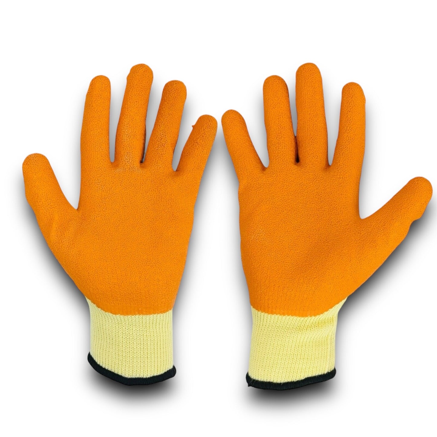 Latex Coated Garden Work Gloves Random Colour