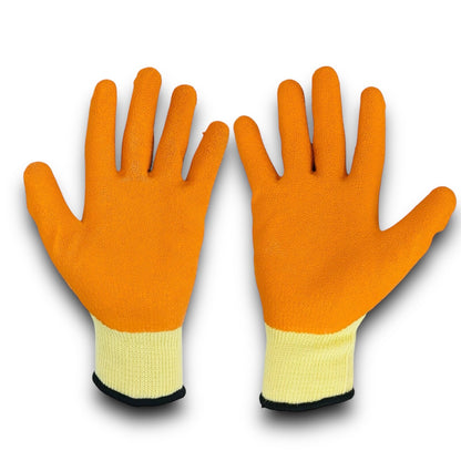 Latex Coated Garden Work Gloves Random Colour