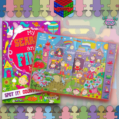 Search & Find  Kids Children Kids Activity Books My  Puzzles Fun 2 Books A4