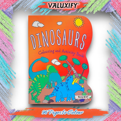 2| Kids Colouring Books | Dinosaur & Princess | Activity for Boy Girl Art Travel
