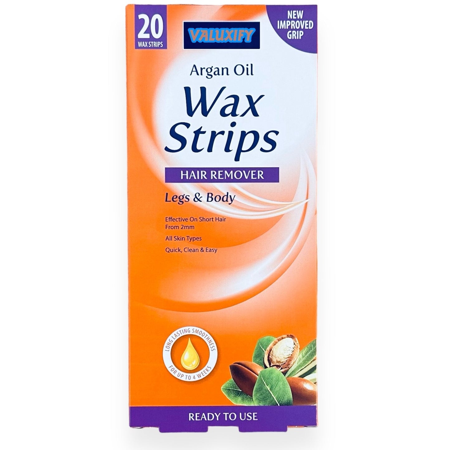60 Beauty Formulas Leg and Bod Wax Strips  Waxing Wax Strip Argan Oil wax Strips