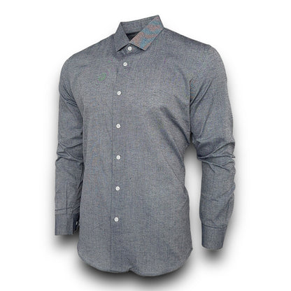 Men’s Slim Fit Shirt Long Sleeve Shirt Work Home Office Casual Formal Shirt