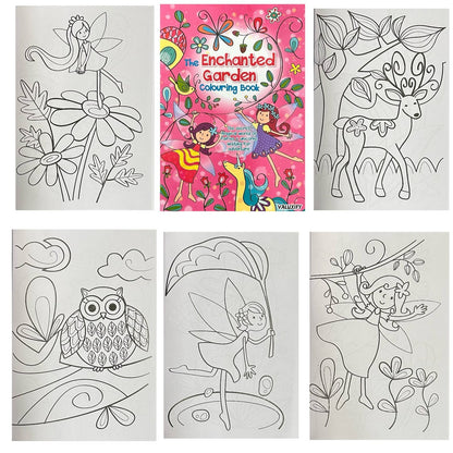 Kids Colouring Book Enchanted Garden Children Fun Activity Book Art Craft A4