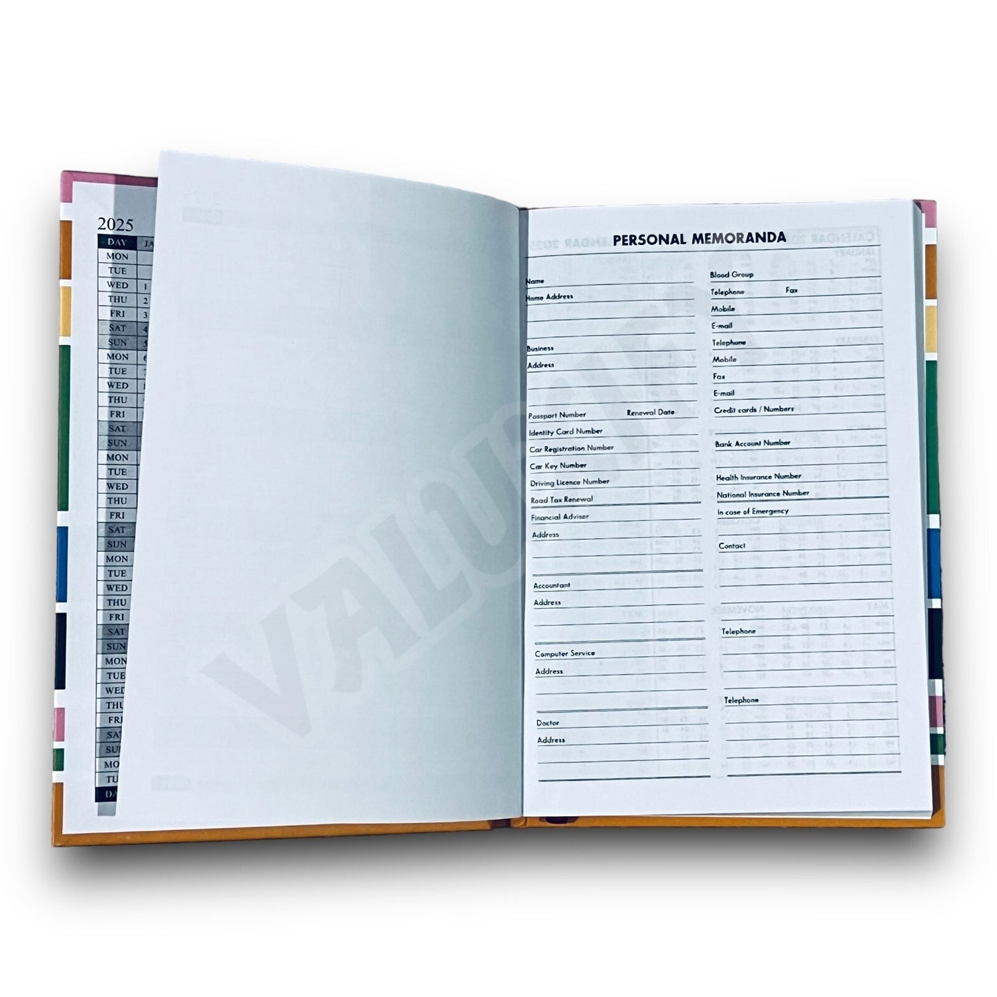 2025 A5 Week To View Diary