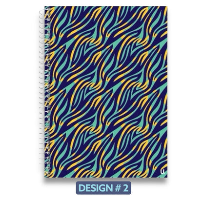 Spiral Notebook Lined Writing Pad 72 Pages Polypropylene Cover School 20x28cm