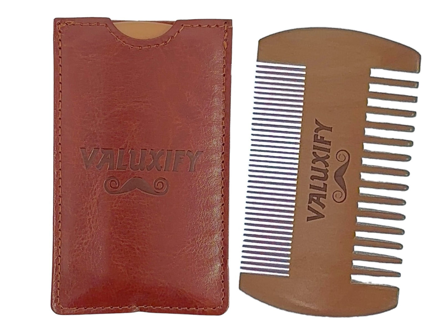 Men's Gent's Beard Grooming Kit Gift Set Shampoo Oil Wax Wooden Brush Comb Hair