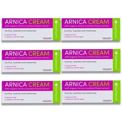 Healthpoint Arnica Cream 50ml – Pack of 6 Soothing Moisturising Skin Care Tubes