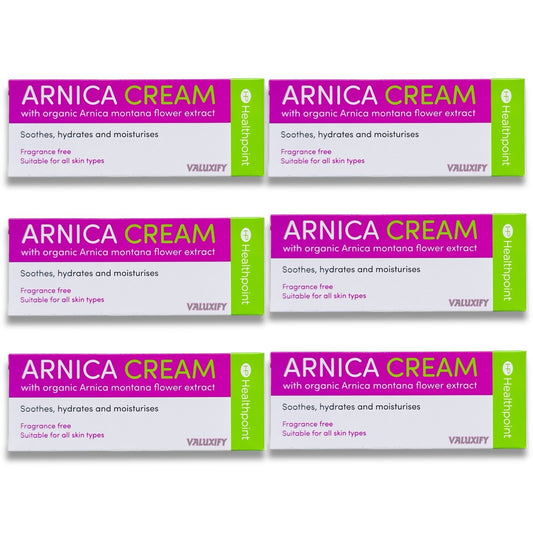 Healthpoint Arnica Cream 50ml – Pack of 6 Soothing Moisturising Skin Care Tubes