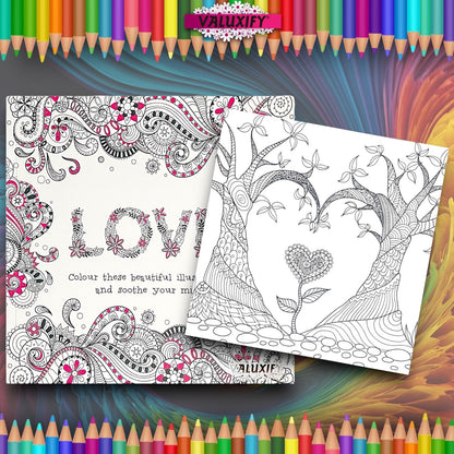 Advance Adult Colouring Books Mindfulness Relax Your Mind Colour Therapy 2 Books