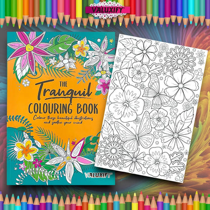2x Adult Colouring Books Mindfulness Relax Your Mind Colour Therapy  Relaxing A4