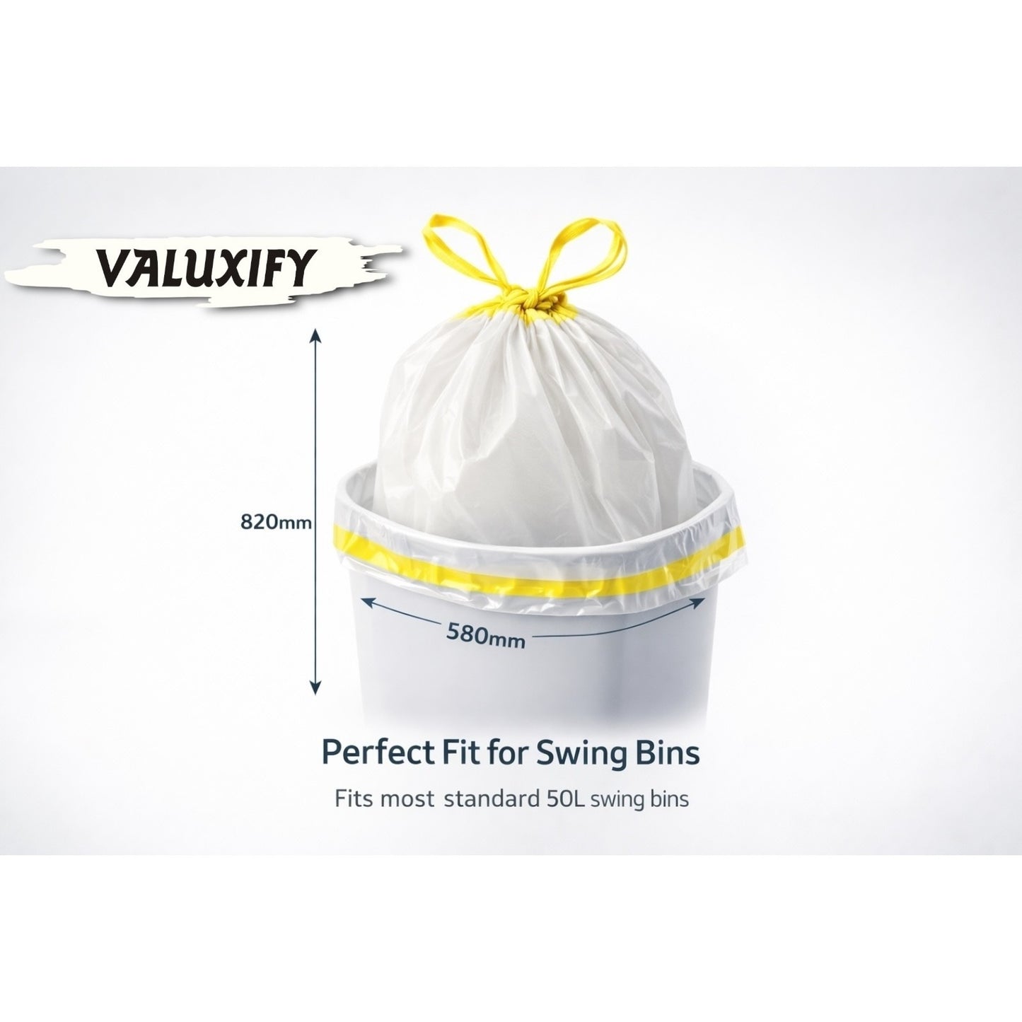 Mammoth Lemon Bin Liners Drawstring 15L Small Kitchen Rubbish Bags Scented