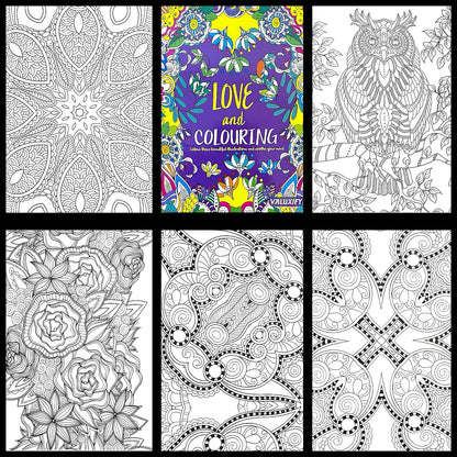 Adult & Teen Advanced Colouring Books – Stress Relief Art Therapy Patterns
