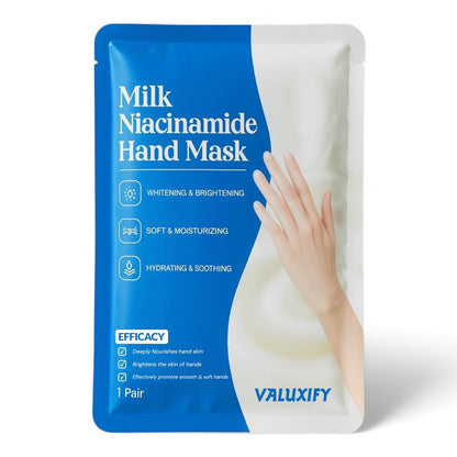 3x Long Milk & Niacinamide Moisturising Hand Mask