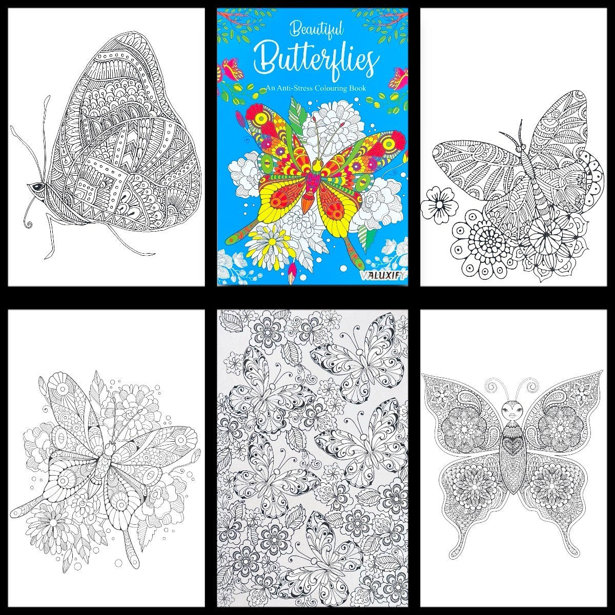 Adult & Teen Advanced Colouring Books – Stress Relief Art Therapy Patterns