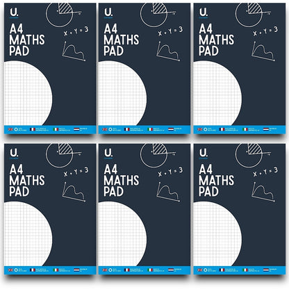 6x  A4 Maths Pads | 70 Sheets
