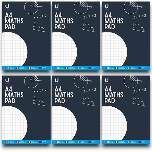 6x  A4 Maths Pads | 70 Sheets