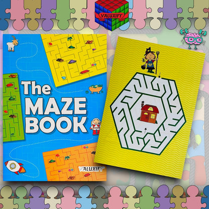 Kids Children Puzzle Activity Book Learning Book Girl Boys Word Search | Maze