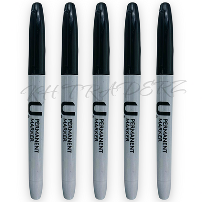 72 Black Permanent Marker Pens Bullet Point Tip Marker Permanent ink marker
