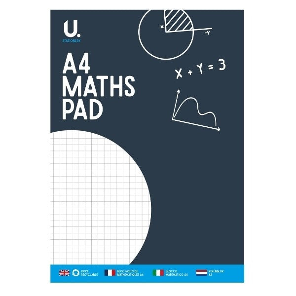 6x  A4 Maths Pads | 70 Sheets