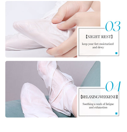 3x Aloe Vera Exfoliating Peel Off Foot Mask Remove Hard Dead Skin Sock Soft Feet
