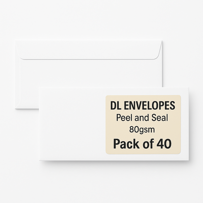 DL C6 Envelopes Peel and Seal White Manila Office Stationery Mailing Supplies
