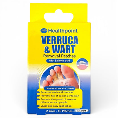 Healthpoint Verruca Infection & Wart Removal 10 x Patches with Salicylic Acid