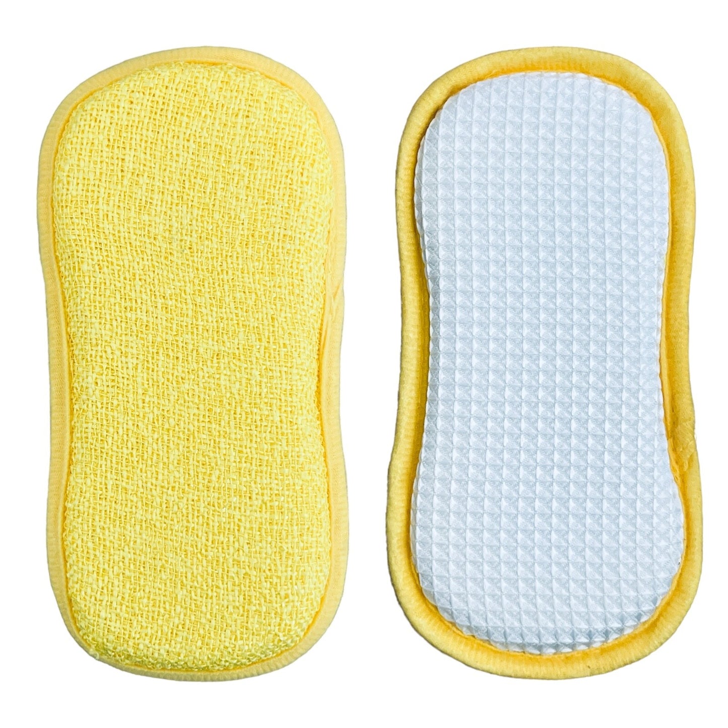 CLEANING PAD DUAL SIDED ANTIBACTERIAL SPONGE MICROFIBRE & SCRUBBER LONG LASTING