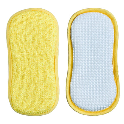CLEANING PAD DUAL SIDED ANTIBACTERIAL SPONGE MICROFIBRE & SCRUBBER LONG LASTING