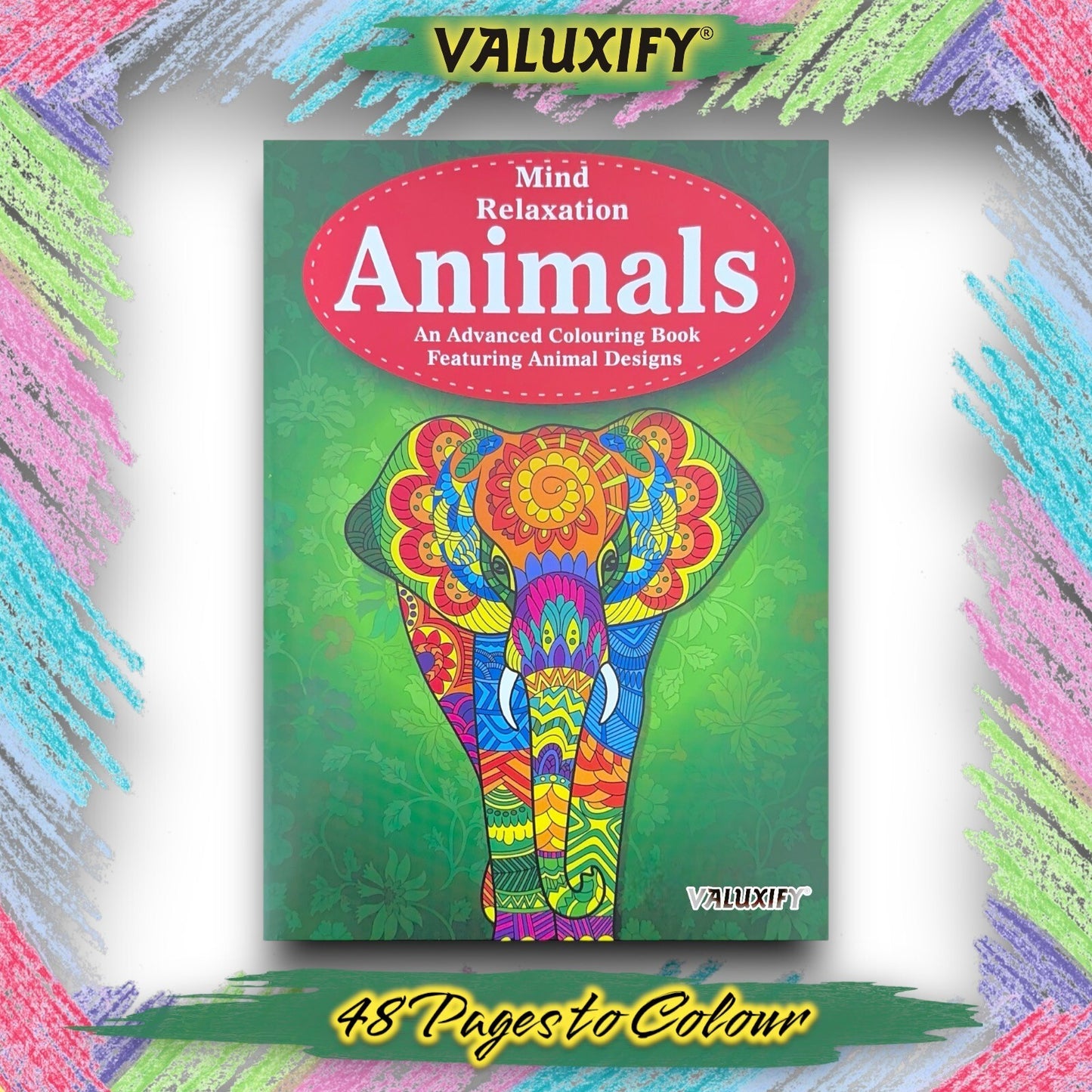 Adult & Teen Advanced Colouring Books – Stress Relief Art Therapy Patterns
