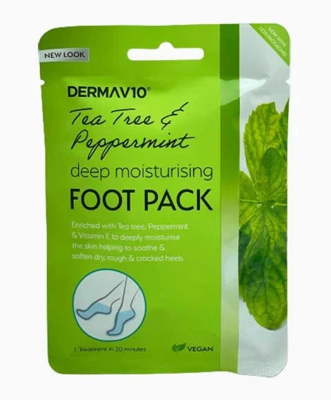 Tea Tree Peppermint Derma Foot Sock Mask Deep Moisturising Foot Mask Vegan