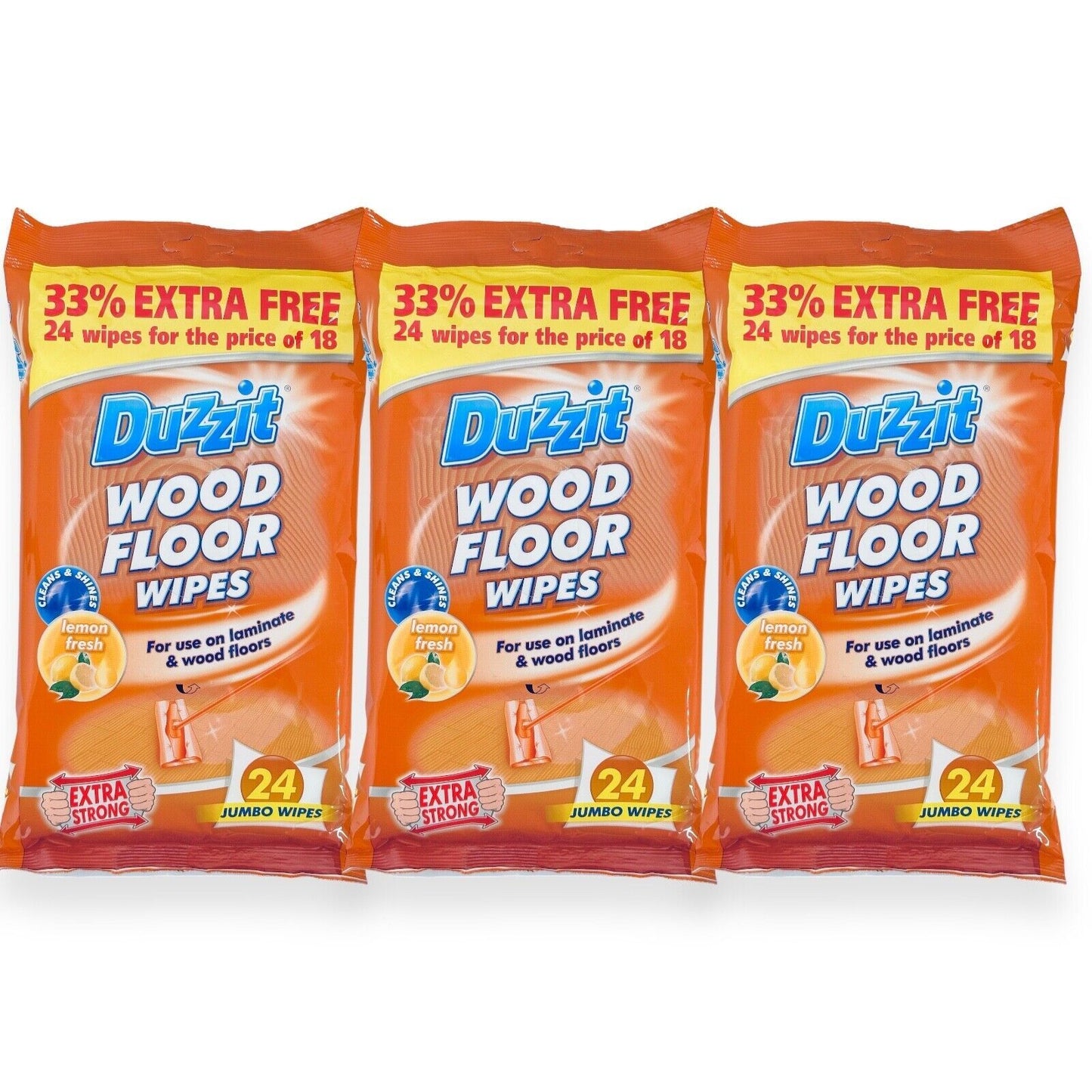Wood Floor Wipes Household Cleaning Wipes Laminate Wood Floor Pack of 3