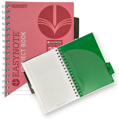 A5 Project Notebook With 3 Divider Twin Wire  Durable Cover Study Book 200 Pages