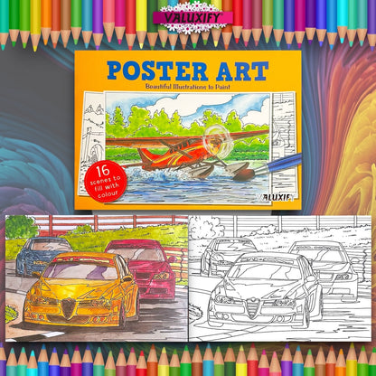 Poster Art Colouring Book
